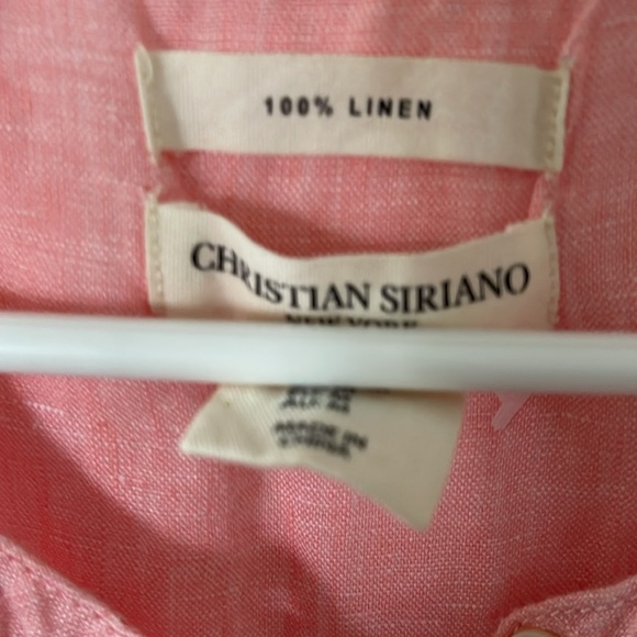 100 percent linen tank pink by Christian Soriano - Picture 2 of 6